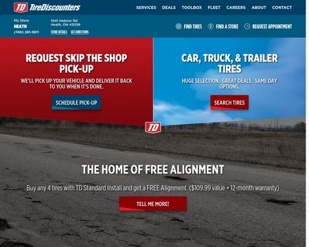 website thubmnail of Tire Discounters