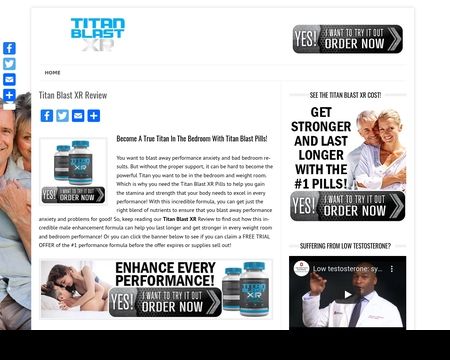 website thubmnail of Titanblastxr.net