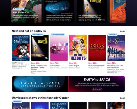 website thubmnail of TodayTix