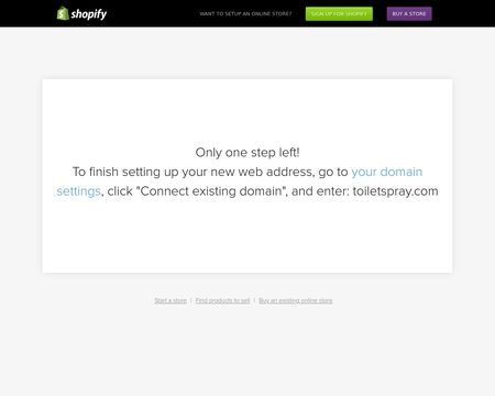 website thubmnail of Toilet Spray