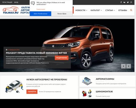 website thubmnail of Tolmax.ru