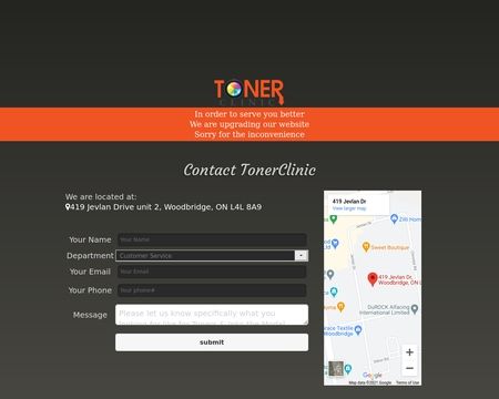 website thubmnail of TonerClinic