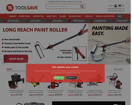 website thubmnail of Toolsave.co.uk