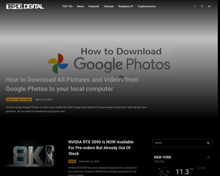website thubmnail of Top10.digital
