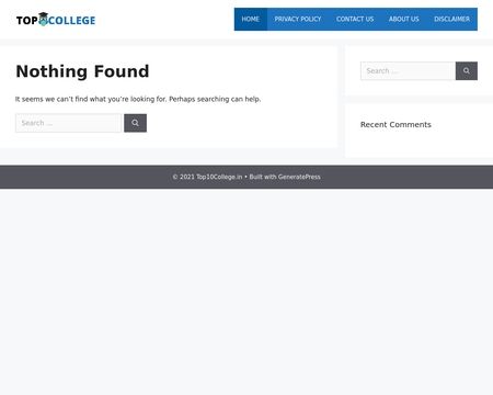 website thubmnail of Top10college.in