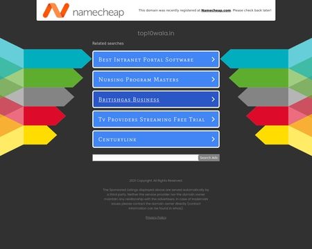website thubmnail of Top10Wala.in