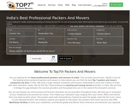 website thubmnail of Top7th.co.in
