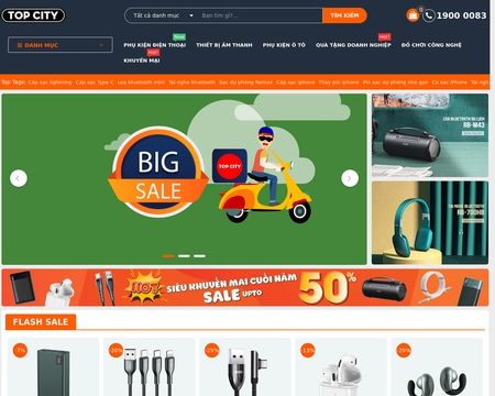website thubmnail of Topcity.vn