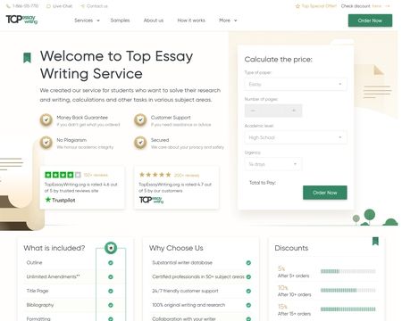 website thubmnail of Top  Essay Writing