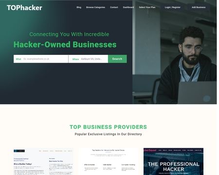 website thubmnail of Tophacker.reviews