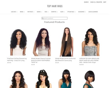 website thubmnail of TopHairWigs