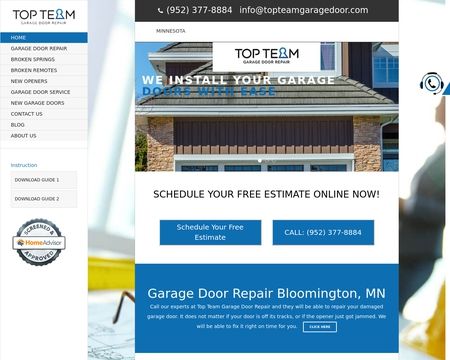 website thubmnail of TopTeam Garage Door