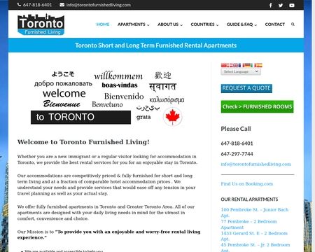 website thubmnail of TorontoFurnishedLiving