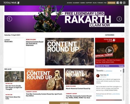 website thubmnail of Total War