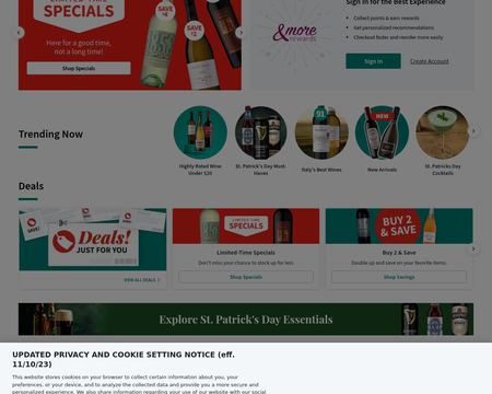 website thubmnail of Total Wine & More