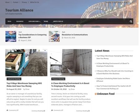 website thubmnail of Tourism Alliance