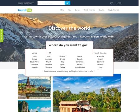 website thubmnail of Touristlink