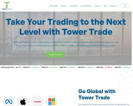 website thubmnail of Tower-Trade