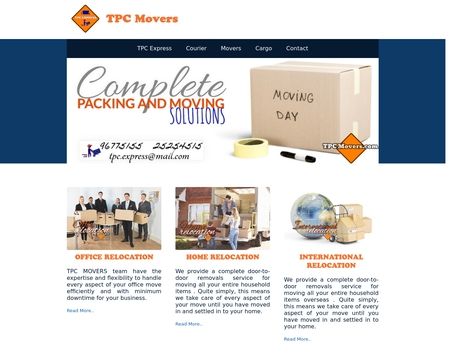 website thubmnail of Tpcmovers