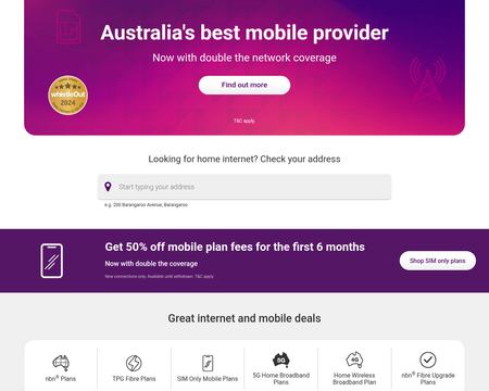 website thubmnail of TPG au