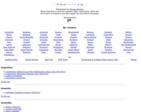 website thubmnail of Traceroute.org