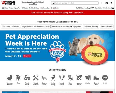 website thubmnail of Tractor Supply Co