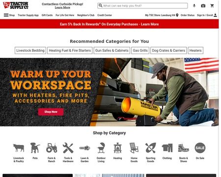 website thubmnail of Tractor Supply Co.