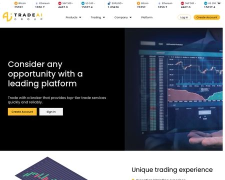 website thubmnail of Trade AI Group