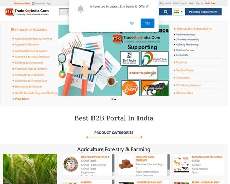 website thubmnail of TradeKeyIindia