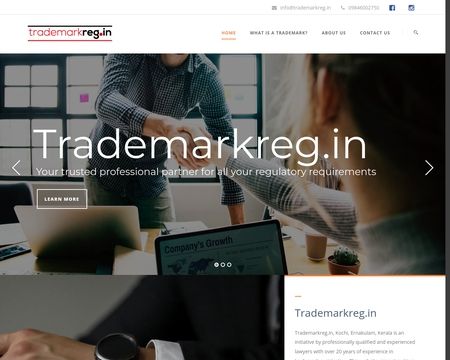 website thubmnail of Trademarkreg.in