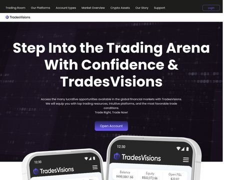 website thubmnail of Tradesvisions
