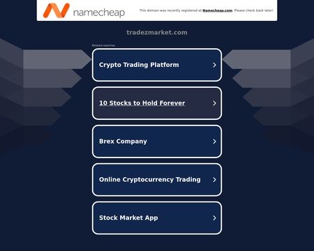 website thubmnail of Tradezmarket