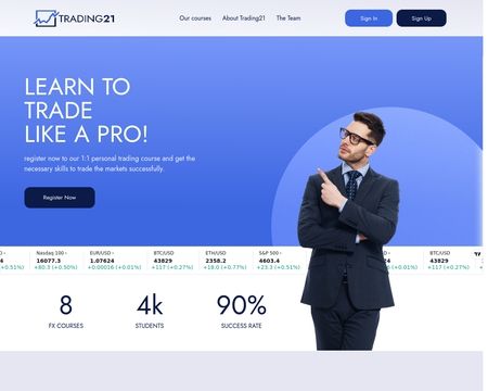 website thubmnail of Trading21.net