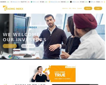 website thubmnail of Tradingindex.net