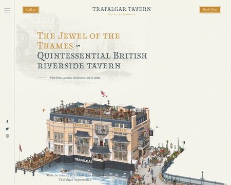 website thubmnail of Trafalgar Tavern