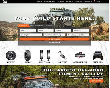 website thubmnail of TrailBuilt