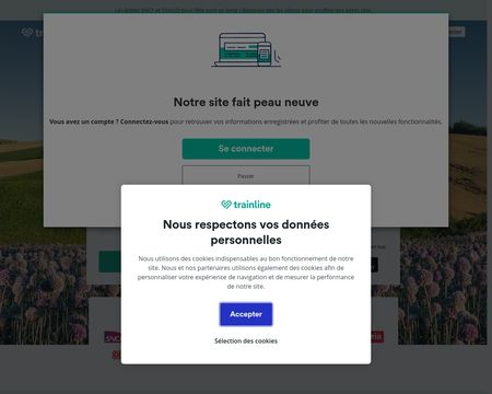 website thubmnail of Trainline.fr
