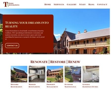 website thubmnail of Tramarestorations