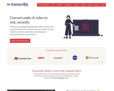 website thubmnail of Transcribe.wreally
