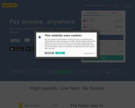 website thubmnail of Transfergo
