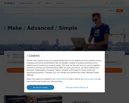 website thubmnail of TransIP