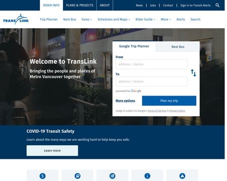 website thubmnail of Translink.ca