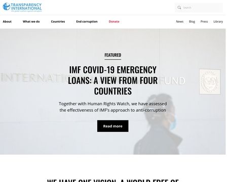 website thubmnail of Transparency.org