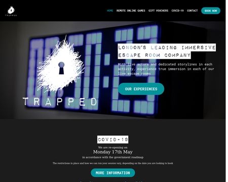 website thubmnail of Trapped Escape Rooms