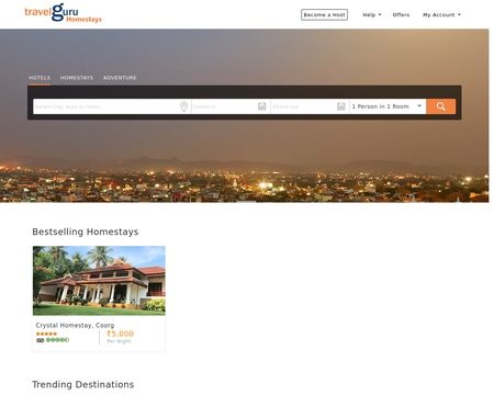 website thubmnail of TravelGuru
