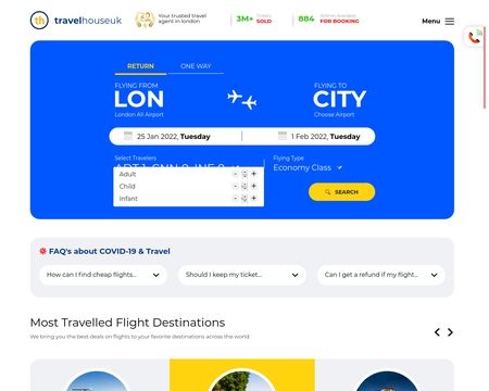 website thubmnail of TravelHouseUK