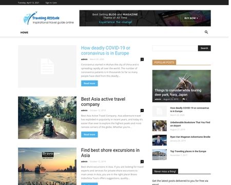 website thubmnail of Traveling Attitude