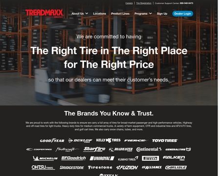 website thubmnail of Tread Depot