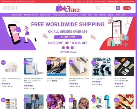 website thubmnail of Trendifendi