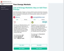 Thumbnail of Tronenergystore.com